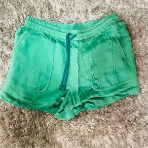 Rebecca Minkoff silk drawstring shorts NWOT